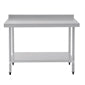 Shelving Vogue Stainless Steel Prep Table with Splashback 1200mm - T381 Vogue