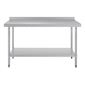 Shelving Vogue Stainless Steel Prep Table with Splashback 1500mm - T382 Vogue