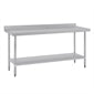 Shelving Vogue Stainless Steel Prep Table with Splashback 1800mm - T383 Vogue