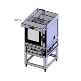 Zanolli TAE61SH Combi Teorema Baking Tower - 6-Tray Convection | 2-Tray Single Deck Oven | Mobile Stand Mattys