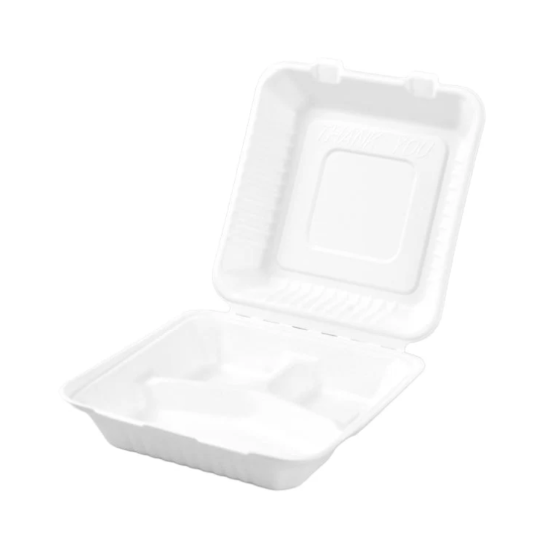 PakMax 9*9" Sugarcane Clamshell 3-Compartment - CS-993 Mattys